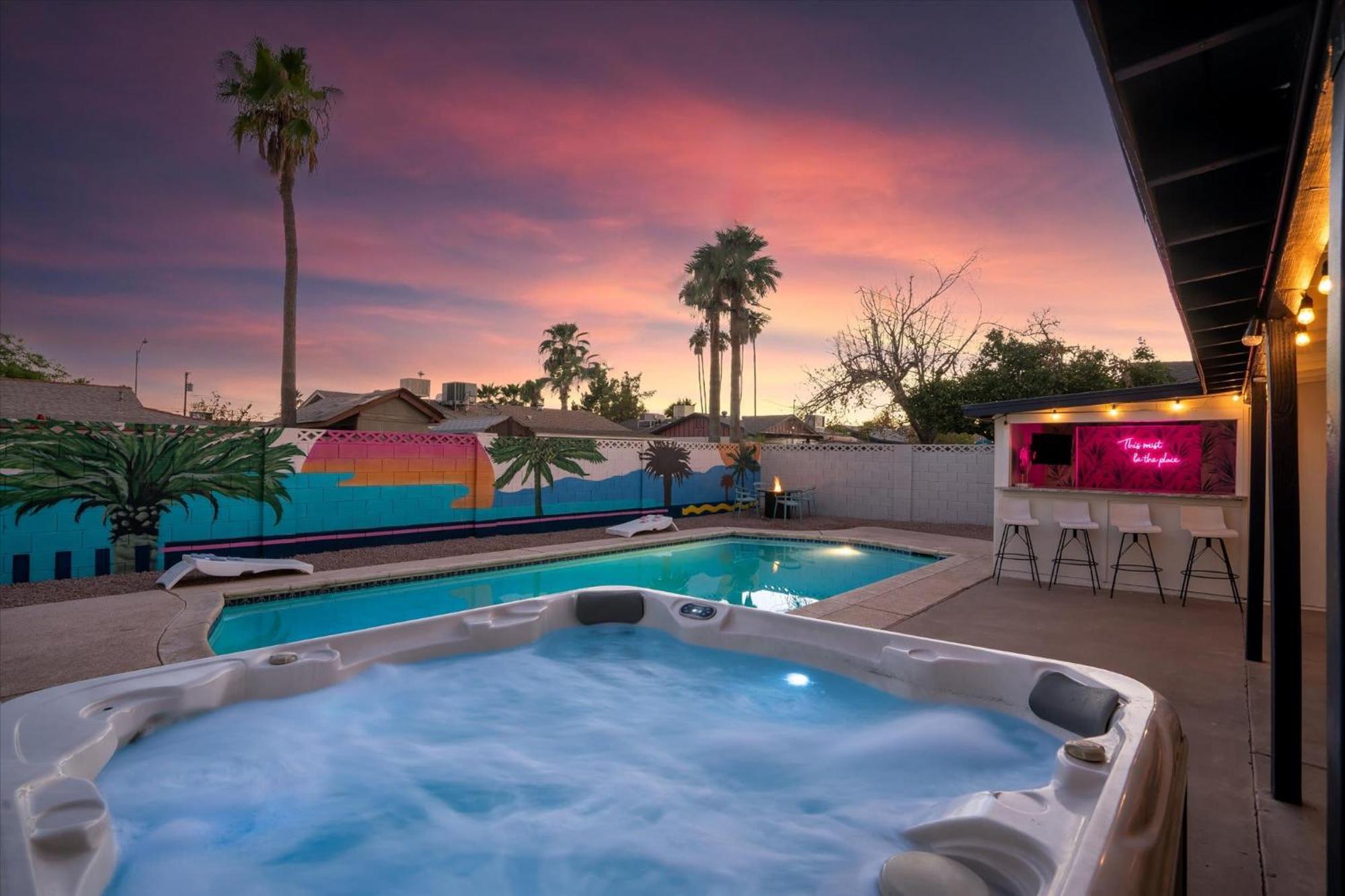 스코 츠 데일 Girls Getaway Haven Outdoor Bar W Pool & Hot Tub 빌라 외부 사진